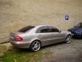 Mercedes Benz E instalace protislunecni autofolie Llumar AT20CH