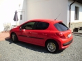 Peugeot 207 instalace protislunecni autofolie Llumar ATR15,35