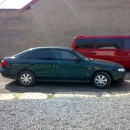 Mazda 626 instalace protislunecni autofolie Llumar AT15,70