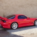Mazda RX-7 instalace protislunecni autofolie Llumar AT35
