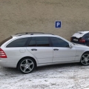 Mercedes Benz C combi instalace protislunecni autofolie Llumar ATR5,15