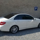 Mercedes Benz C instalace protislunecni autofolie Llumar AT35
