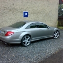 Mercedes Benz CL500 instalace protislunecni autofolie Llumar AT35CH (2)