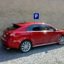 Mitsubishi Lancer instalace protislunecni autofolie Llumar AT35