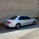 Opel Omega instalace protislunecni autofolie Llumar AT5,15