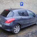 Peugeot 308 instalace protislunecni autofolie Llumar ATR15