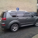 Peugeot 4007 instalace protislunecni autofolie Llumar AT15,35